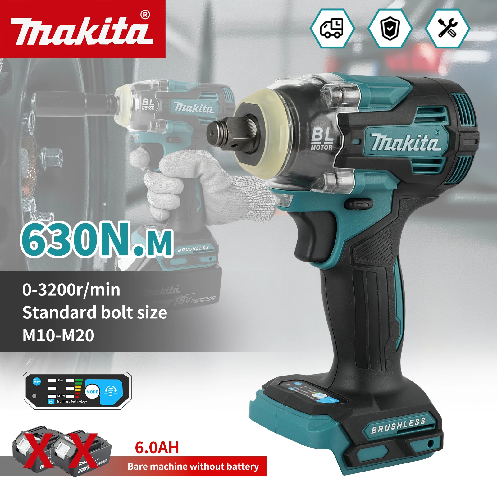 Tools Use In Workshop - For Makita TW004G Impact Wrench Withstand