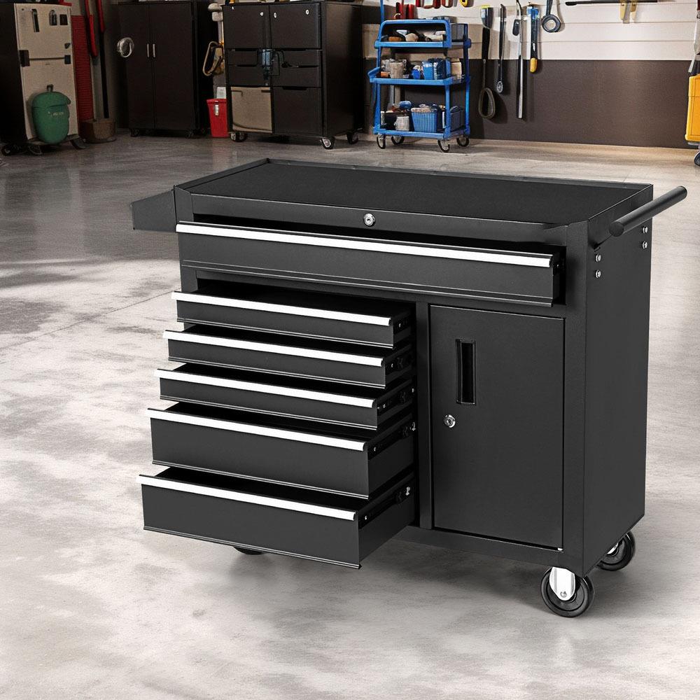 &6 Drawer Tool Box Chest Cabin - Workshop Tools Trolley 评论和价格