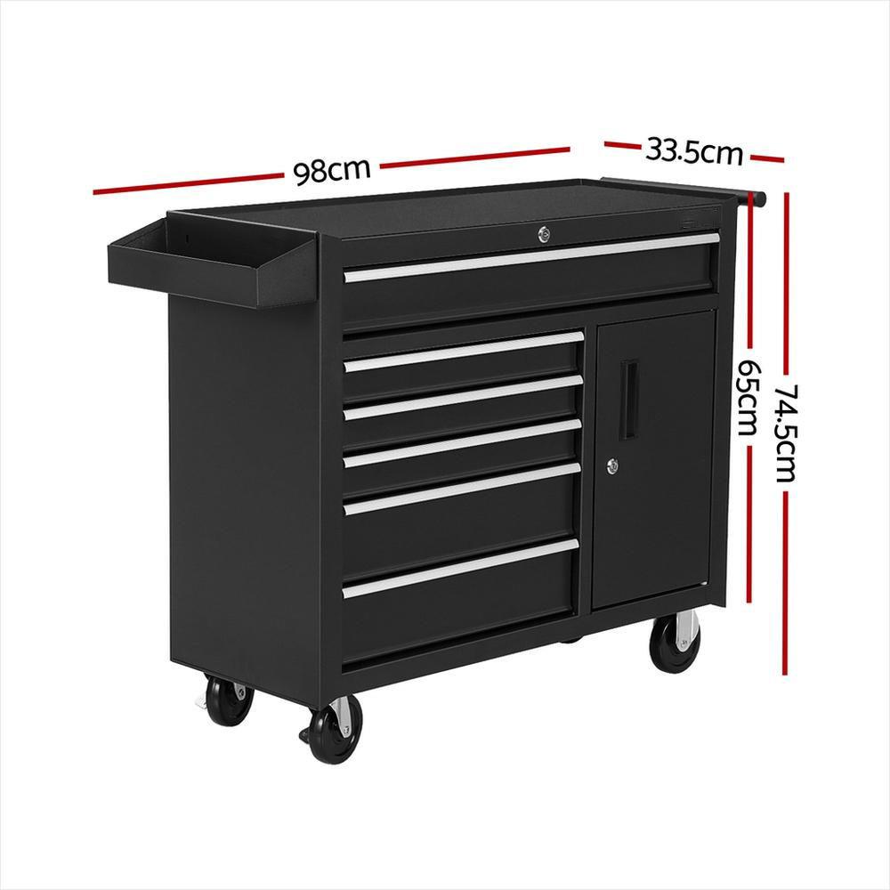 &6 Drawer Tool Box Chest Cabin - Workshop Tools Trolley 评论和价格