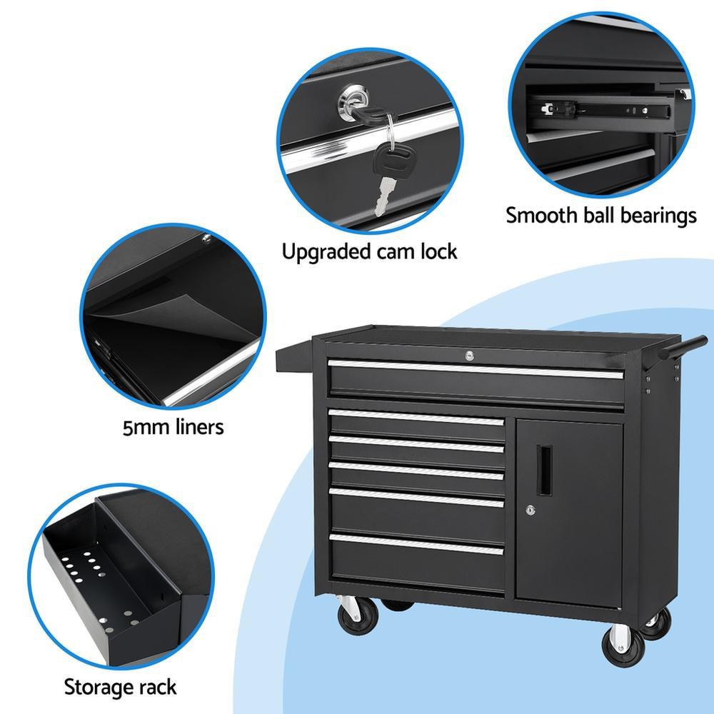 &6 Drawer Tool Box Chest Cabin - Workshop Tools Trolley 评论和价格