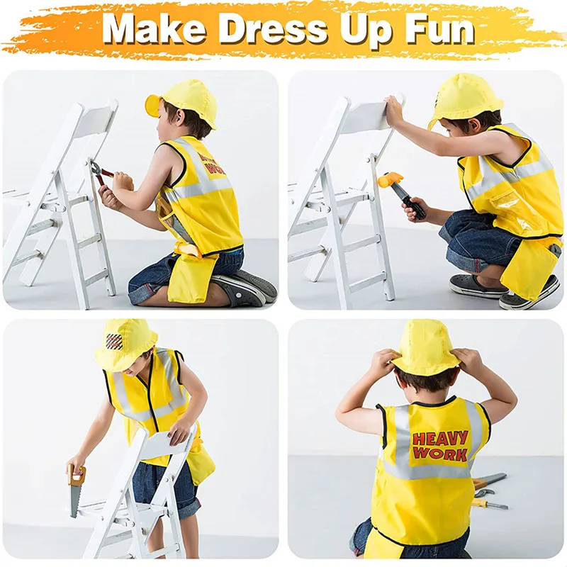 3-6Y Kids Construction Worker  - Tools Workshop Kids 评论和价格