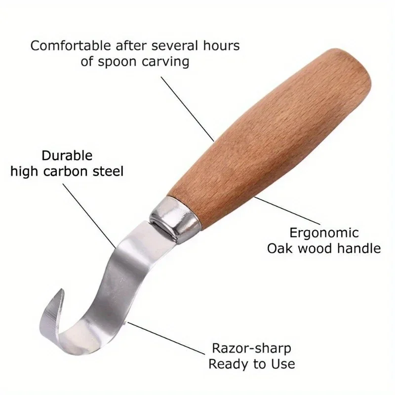 Wood Carving Knife Chisel Hook - Workshop Tools For Carpentry 评论和价格