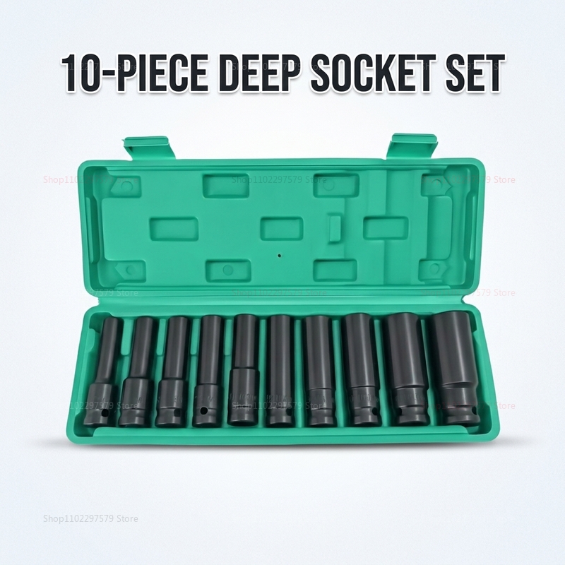 10pcs Socket Wrench Set 8-24mm - Tools For Motorcycle Workshop 评论和价格