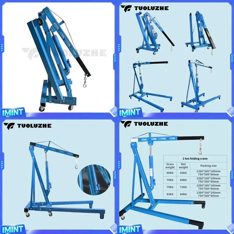 2-ton Foldable Blue Car Engine - Workshop Tools And Equipment 评论和价格
