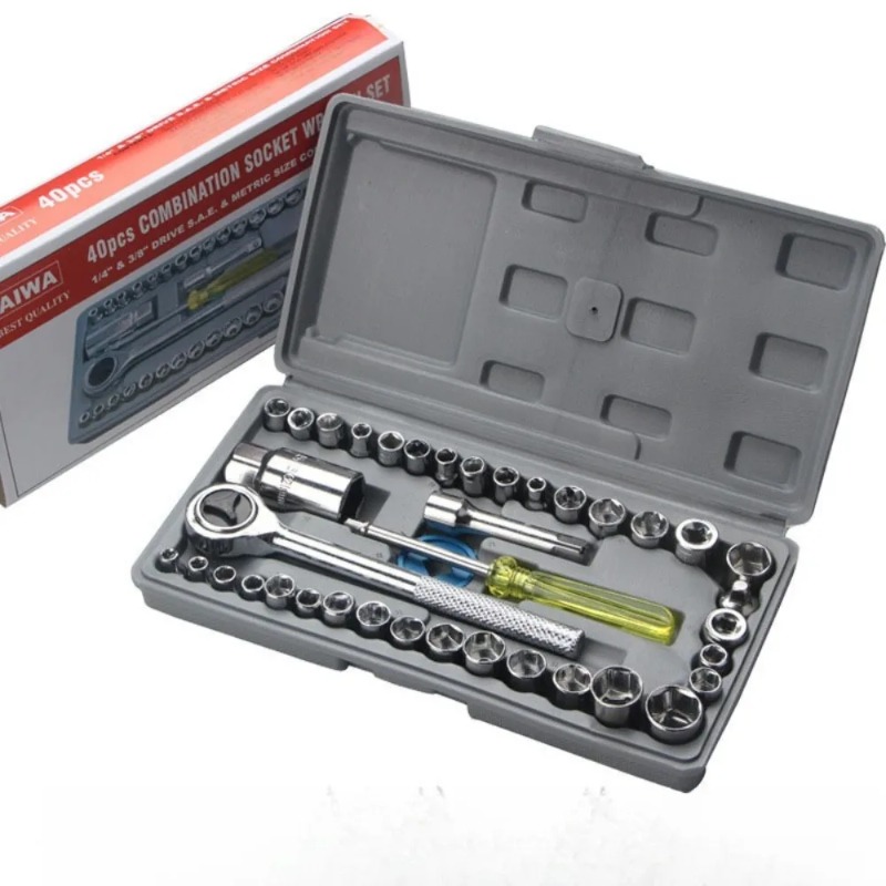 40-Piece Combination Socket Se - Tools For Motorcycle Workshop 评论和价格
